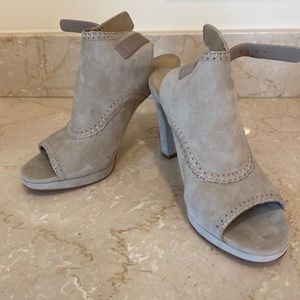 Via Spiga platform grey suede shoes size 36.5